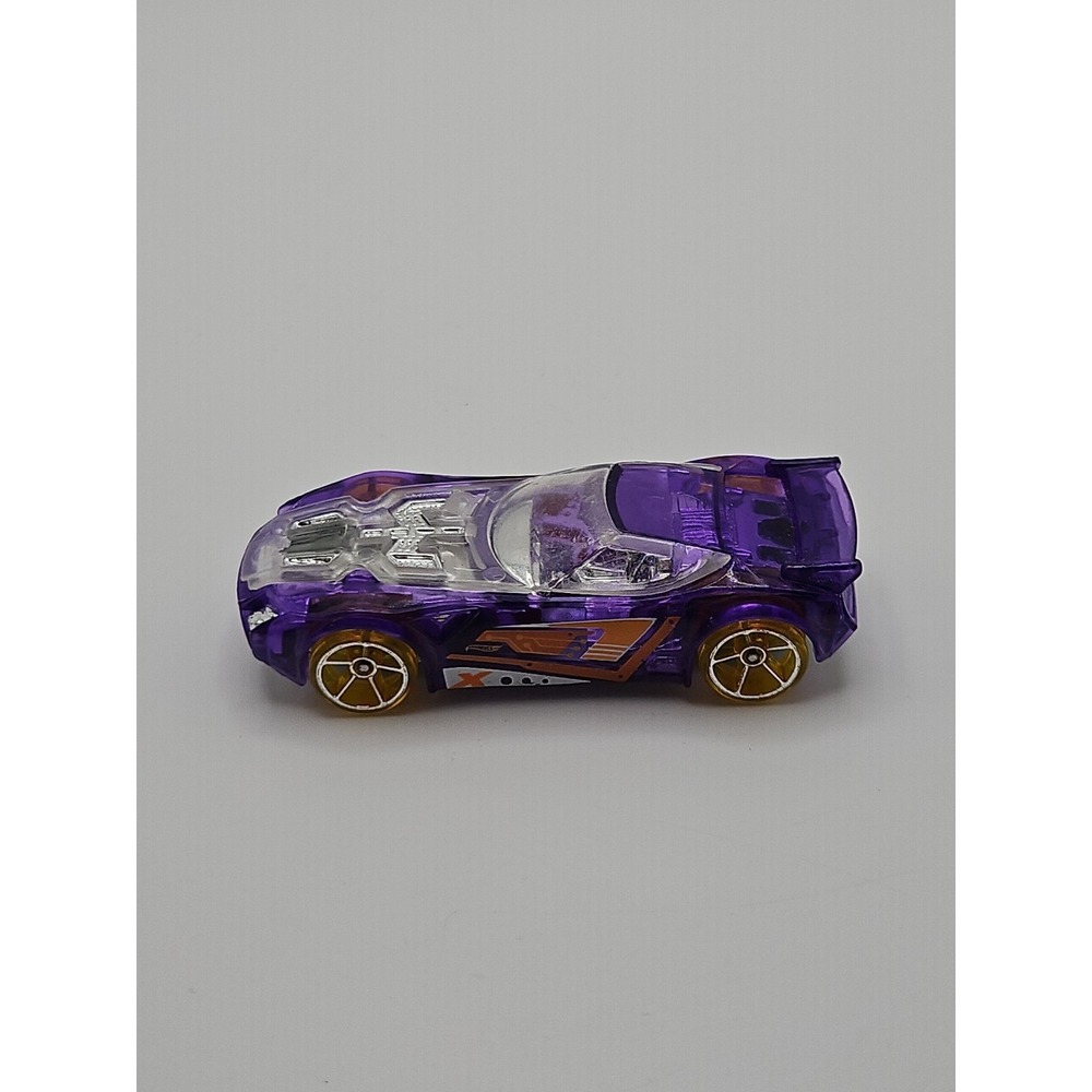 2016 Hot Wheels X-Raycers NERVE HAMMER Purple Transparent Car | Good Condition